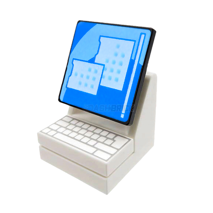LEGO Computer 3, Desktop, Keyboard, Screen [MiniMOC]