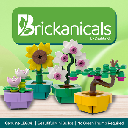 LEGO "Brickanicals #4" Orchids in Green Pot [MiniMOC]