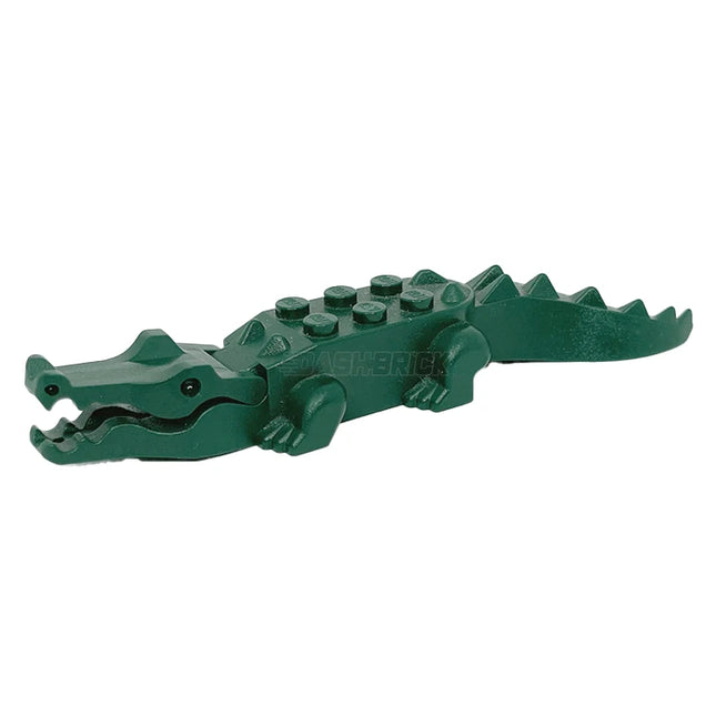 LEGO Crocodile/Alligator, 8 Teeth, Dark Green [6026c01]