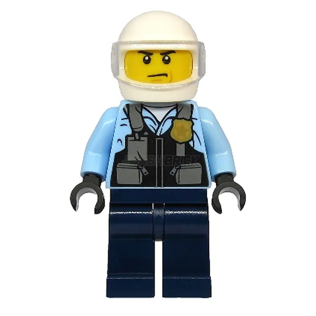 LEGO Minifigure - Male, Police, Motorcyclist, Safety Vest with Police Badge, Helmet [CITY] (Copy)