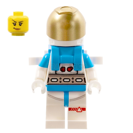 LEGO Minifigure - Female, Lunar Research Astronaut, Metallic Gold Visor [CITY]