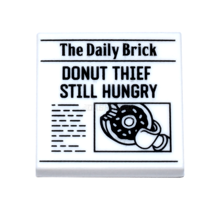LEGO Minifigure Accessory - Newspaper, The Daily Brick [3068bpb1488]
