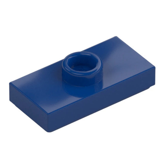 LEGO Plate, Modified 1 x 2, 1 Stud with Groove, with Jumper, Dark Blue [15573] 6092588