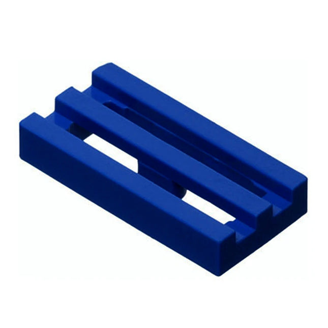 LEGO Tile, Modified 1 x 2 Grille, Bottom Groove/Lip, Dark Blue [2412b] 6022579