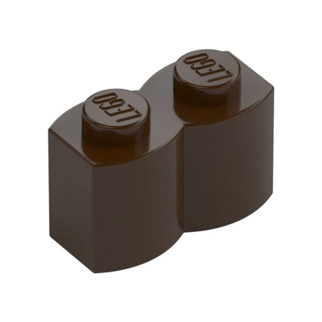 LEGO Brick, Modified 1 x 2 Log, Dark Brown [30136] 4519970