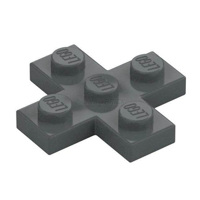 LEGO Plate, Modified 3 x 3 Cross, Dark Grey [15397] 6493069