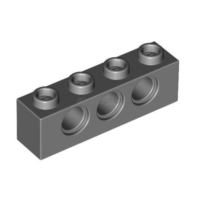LEGO Technic, Brick 1 x 4 with Holes, Dark Grey [3701] 4213607