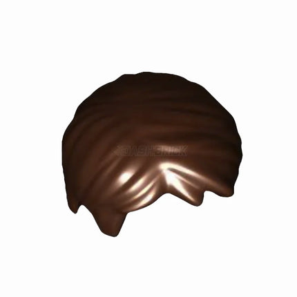 LEGO Minifigure Part - Hair Short Tousled with Side Part, Dark Brown [62810] 4535553