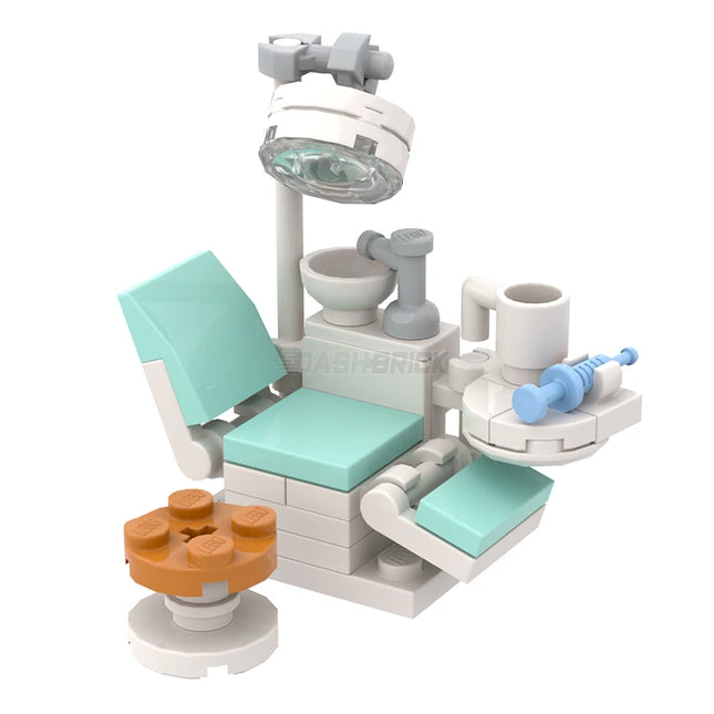 LEGO "Dentist Chair" - Dental Operation, Reclining Seat, Sink, Syringe [MiniMOC]