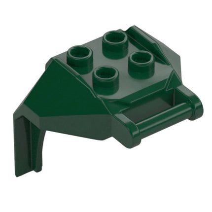 LEGO Plate, Large Figure Armor, Chest with 4 Studs and Bar Handle, Dark Green [27167] 6452335