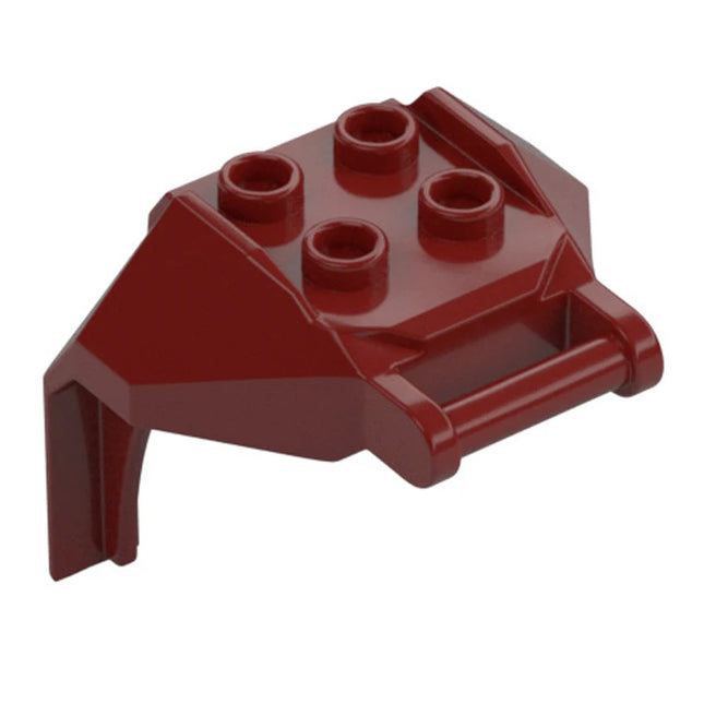 LEGO Plate, Large Figure Armor, Chest with 4 Studs and Bar Handle, Dark Red [27167] 6440776