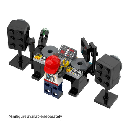 LEGO "DJ Booth" - Music Festival Setup, Mixer, Speakers, Lights [MiniMOC]