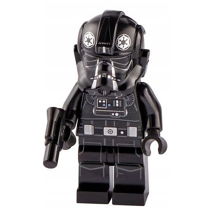 LEGO Minifigure - TIE Fighter Pilot, Black (Frown) [STAR WARS]