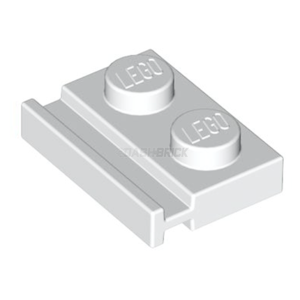 LEGO Plate, Modified 1 x 2 with Door Rail, White [32028] 4249563