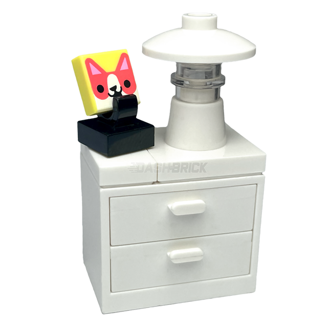 LEGO "Dresser Draws" - Bedroom, Chest of Draws, Lamp [MiniMOC]