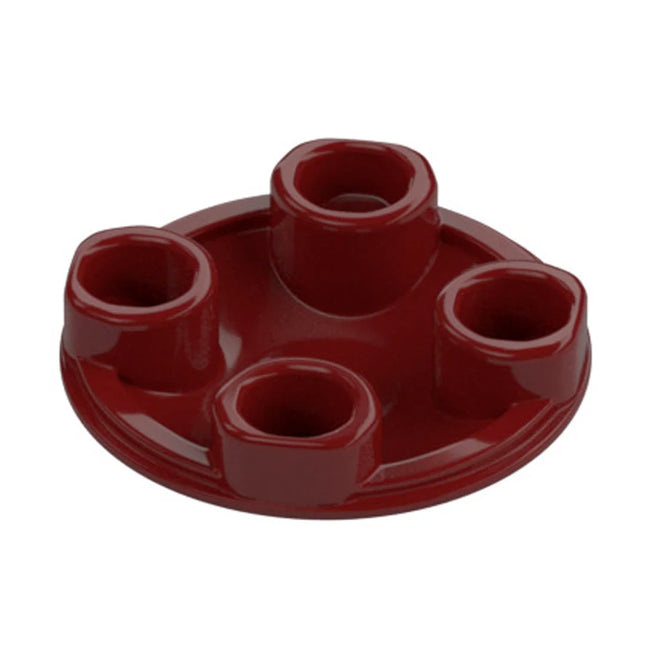 LEGO Plate, Round 2 x 2 with Rounded Bottom (Boat Stud), Dark Red [2654] 6192839