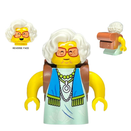 LEGO Minifigure - Mrs. Castillo - Reddish Brown Backpack (2023) [CITY]