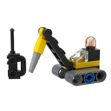 LEGO "RC Construction Driller" - Toy Remote Control Micro Build [MiniMOC]