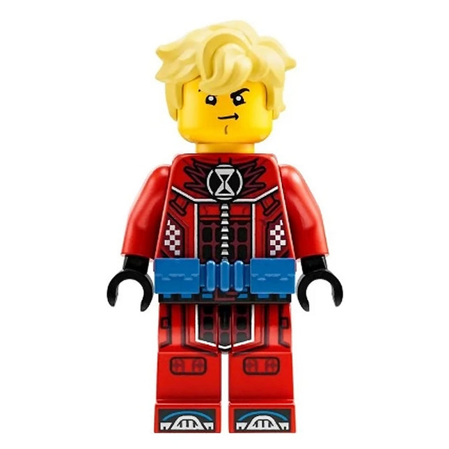 LEGO Minifigure - Cooper - Red Racing Suit, Blue Utility Belt, Hair [DREAMZzzz]