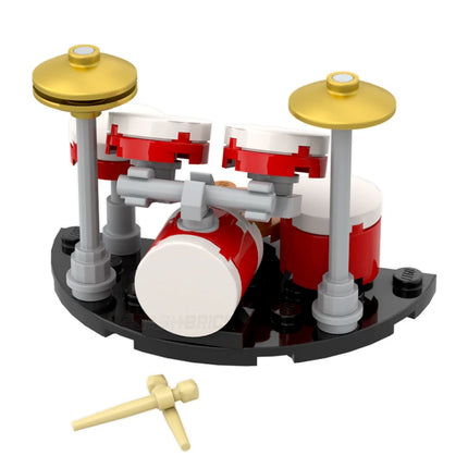 LEGO "Drum Set" - Drums, Cymbals, Drumsticks [MiniMOC]
