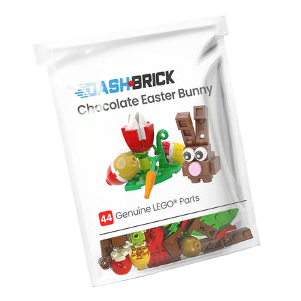 LEGO "Choc-Brick Bunny" Easter Bunny, Flower, Eggs [MiniMOC]