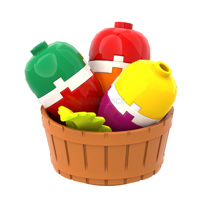 LEGO "Easter Egg Barrel" - Colourful Eggs [MiniMOC]
