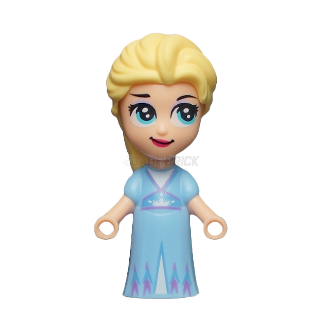 LEGO Minifigure - Elsa, Frozen - Micro Doll, Bright Light Blue Dress [DISNEY]