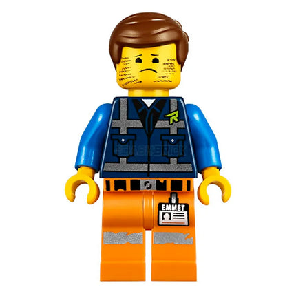 LEGO Minifigure - Emmet, Stubble Trouble Emmet [The LEGO Movie 2]