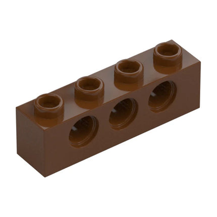 LEGO Technic, Brick 1 x 4 with Holes, Reddish Brown [3701] 4267994