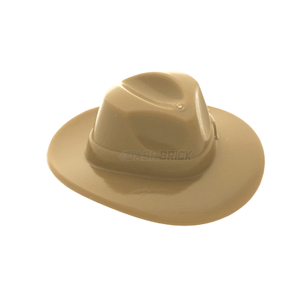 LEGO Minifigure Part - Hat, Wide Brim Outback Style (Fedora), Tan [88410]