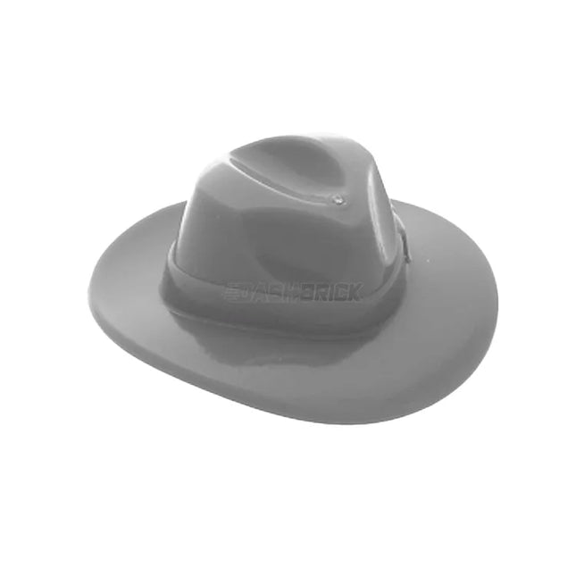 LEGO Minifigure Part - Hat, Wide Brim Outback Style (Fedora), Light Grey [61506]