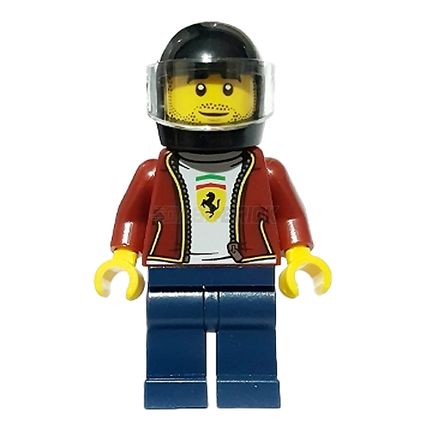 LEGO Minifigure - Ferrari F8 Tributo Race Car Driver, Speed Champions [CITY]