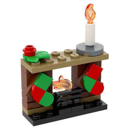 12 Days of Christmas - Fireplace - Made with Genuine LEGO® [MiniMOC]