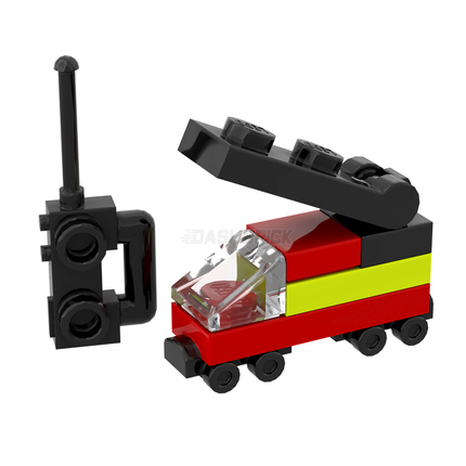 LEGO "RC Fire Truck" - Toy Remote Control Micro Build [MiniMOC]