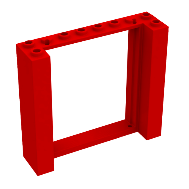 LEGO Door, Frame 2 x 8 x 6, Red [80400] 6396798