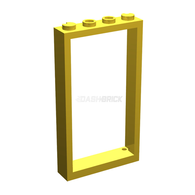 LEGO Door Frame 1 x 4 x 6, Two Holes, Yellow [60596 / 40289]