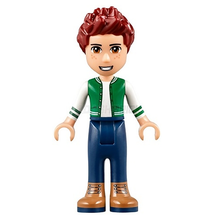 LEGO Minifigure - Friends Daniel - Brown Boots, Dark Blue Jeans, Green Top [FRIENDS]