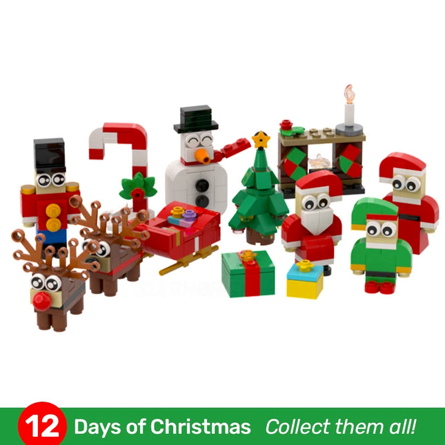 12 Days of Christmas - Full set of 12 - Made with Genuine LEGO® [MiniMOC] Save 22%