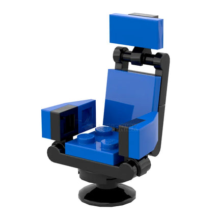 LEGO "Ultimate Gamer Chair" - Adjustable Swivel Chair with Armrests, Blue [MiniMOC]