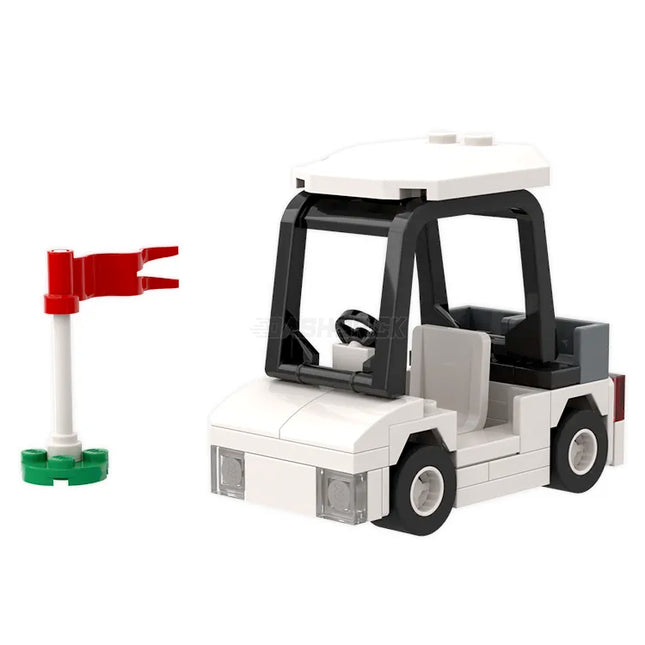 LEGO "Speedy Golf Cart" - White [MiniMOC]