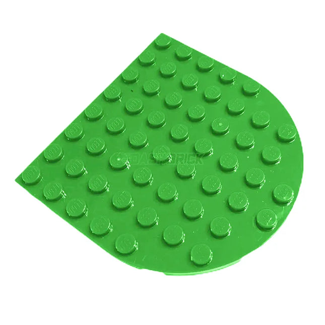 LEGO Plate, Round 8 x 8 Rounded End, Green [41948] 6345559