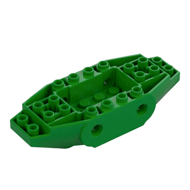 LEGO Vehicle, Base 4 x 10 x 1 2/3 with 4 Pin Holes, Green [65186] 6304900