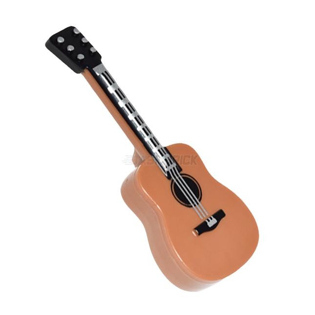 LEGO Minifigure Accessory - Guitar, Acoustic [5975pb01 / 25975pb01]