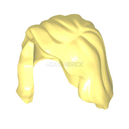 LEGO Minifigure Part - Hair Female Mid-Length, Part over Right Shoulder, Bright Light Yellow [85974]