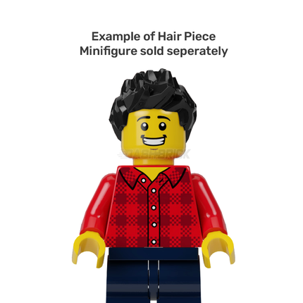 LEGO Minifigure Part - Hair Spiked, Short, Black [98385]
