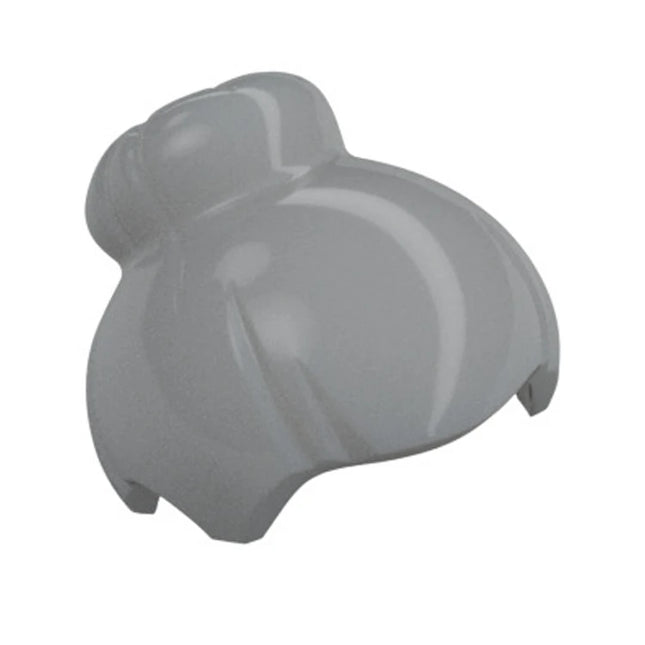 LEGO Minifigure Part - Hair Top Knot Bun, Light Grey [93217] 6526657