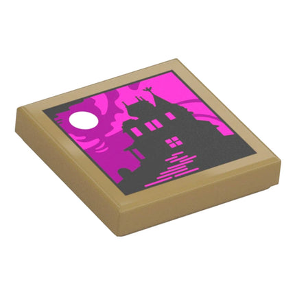 LEGO Minifigure Accessory - Tile, Haunted Mansion Picture (2 x 2) [3068pb2635] 6538811