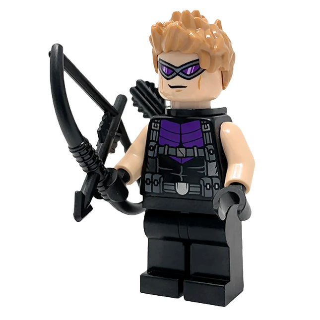 LEGO Minifigure - Hawkeye - Black and Dark Purple Suit (2020) [MARVEL]