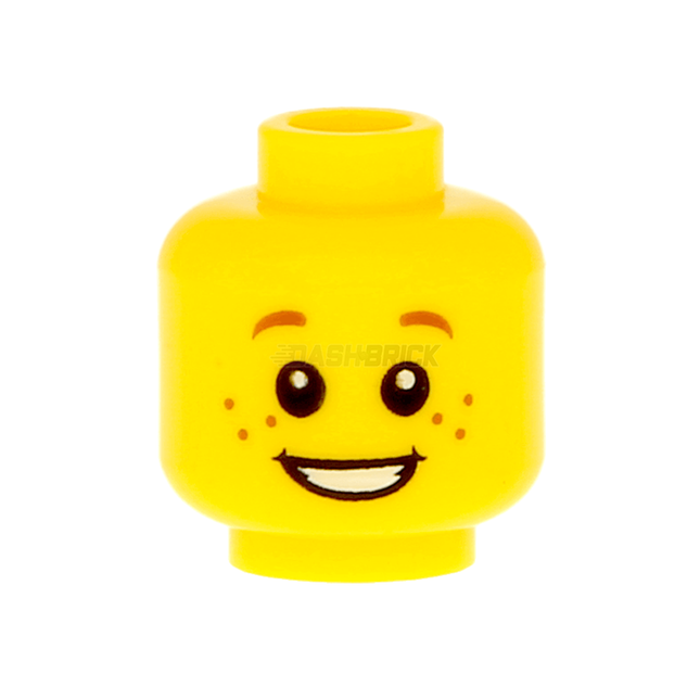 LEGO Minifigure Part - Head, Child, Eyebrows, Freckles, Smile with Teeth [3626cpb0471] 4584727
