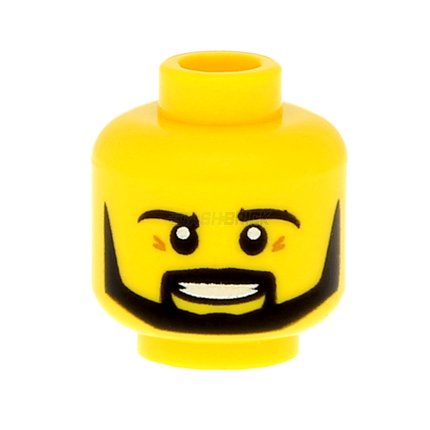 LEGO Minifigure Part - Head, Male, Beard, Pupils, Simile with Teeth [3626cpb1213] 6112620